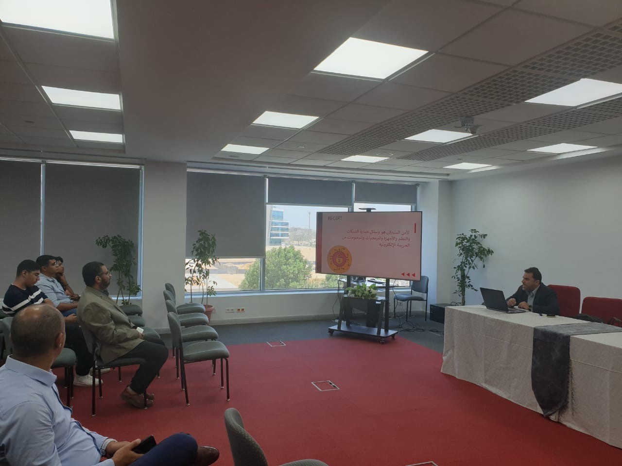تدريب EG-CERT لطلبة الأكاديمية العربية ضمن بروتوكول التعاون المشترك