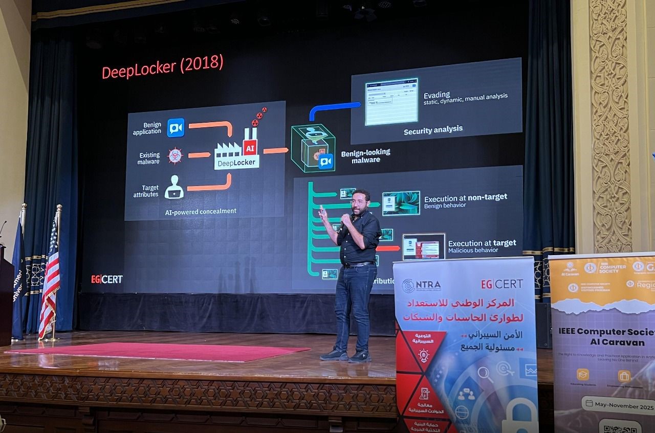 المركز الوطني للاستعداد لطوارئ الحاسبات والشبكات (EG-CERT) وجامعة النيل ينظمان تدريبًا متميزًا بالجامعة الأمريكية بالتحرير